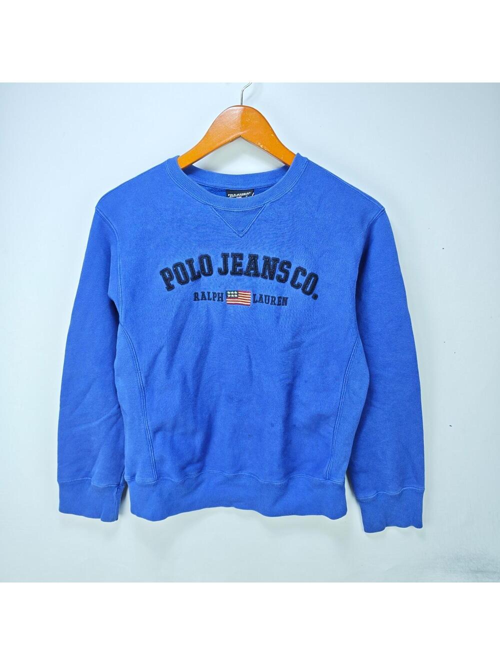 Vintage Polo Jeans Co. Ralph Lauren Flag Sweatshirt Womens M
